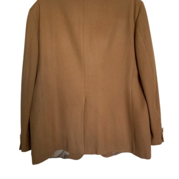 Vintage Mens Wool Blazer Camel Color - Picture 3 of 9